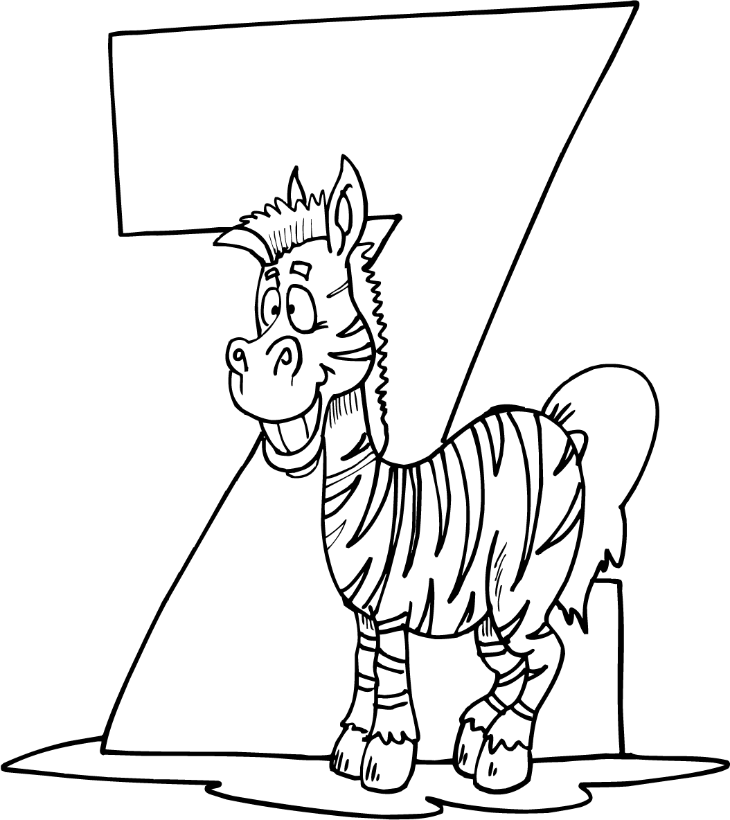 coloring pages zebra