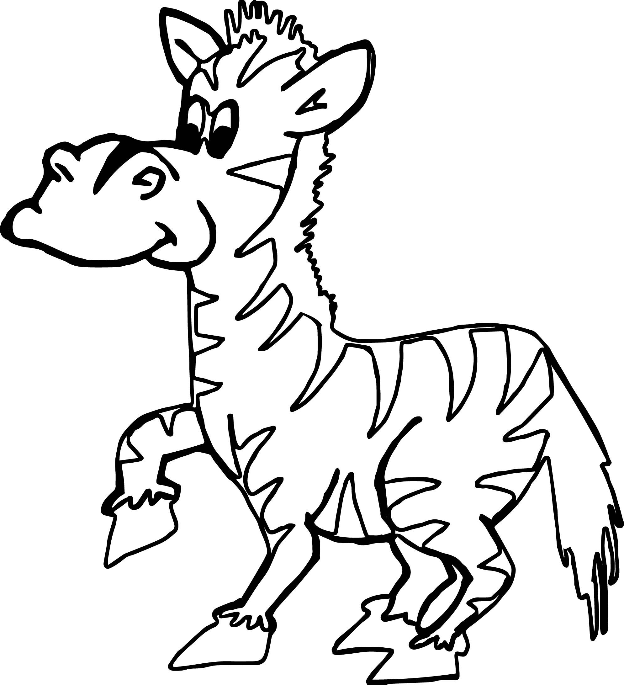 zebra coloring pages for preschoolers