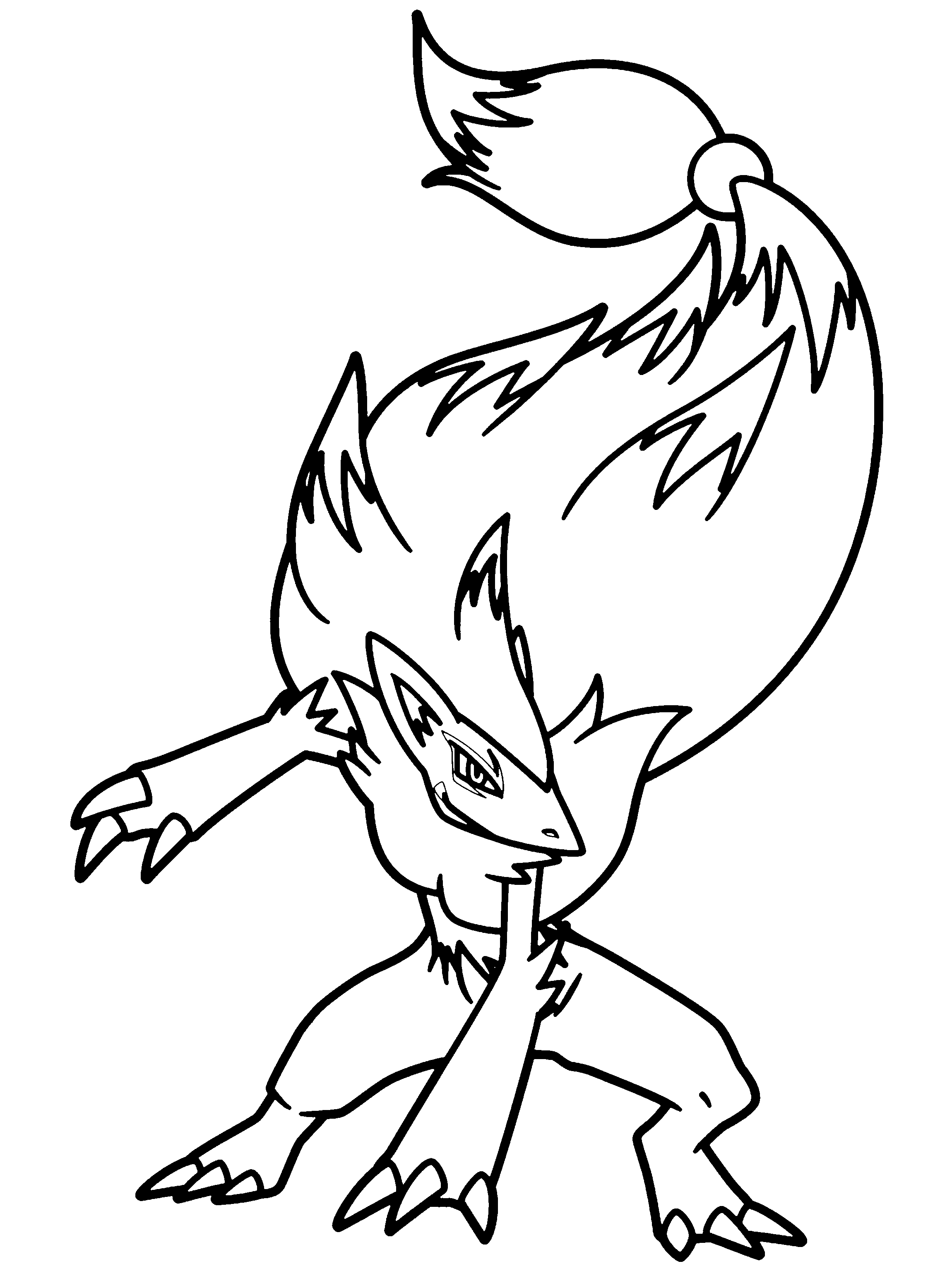 zoroark pokemon coloring pages